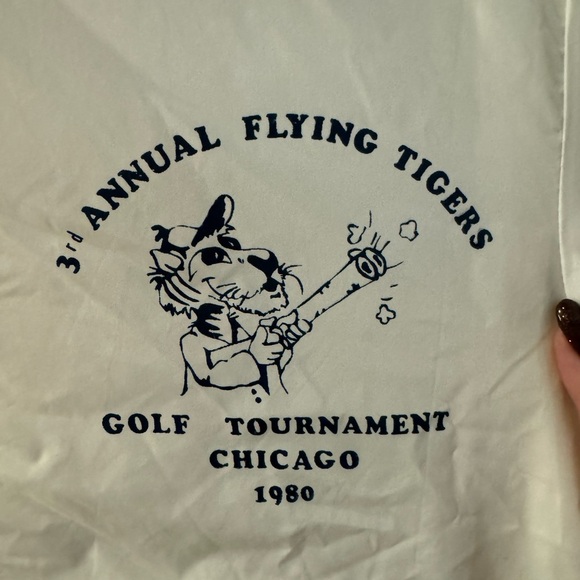 VTG Chicago 3rd Annual Flying Tigers Golf Tournament 1980 Windbreaker Medium - Picture 2 of 14